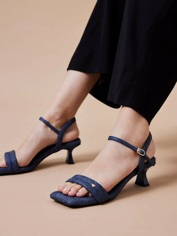 PAZZION, Bella Strappy Heels, Blue